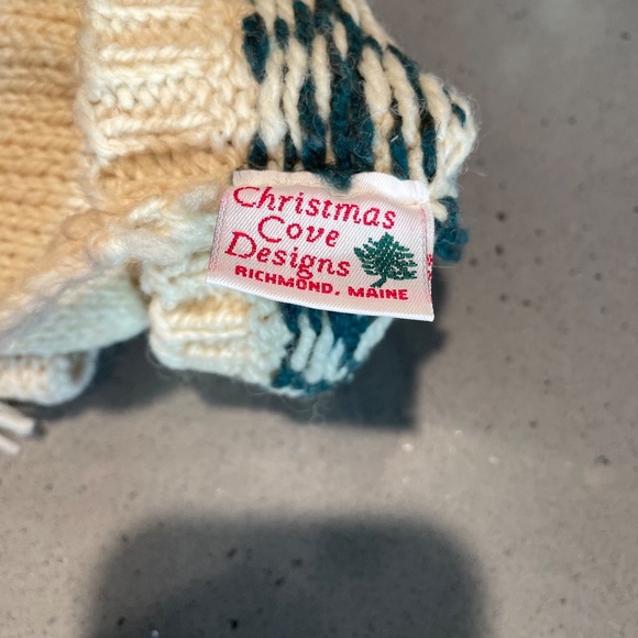 Vintage Needlepoint Dog Christmas Stocking, King Charles  Rare vintage Christmas Cove wool dog stocking